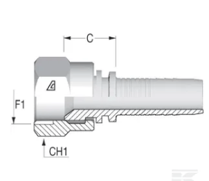PIECES UNIVERSELLE PAG* - HYDRAULIQUE* - Raccord à sertir DN10-3/4 JIC