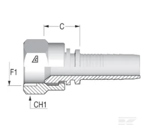 PIECES UNIVERSELLE PAG* - HYDRAULIQUE* - Raccord à sertir DN10-3/4 JIC