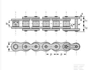 PIECES UNIVERSELLE PAG* - TRANSM CARDAN BOITIER* - CHAINE ASA80 LE M