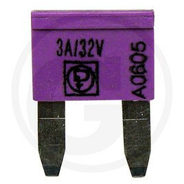 ELECTRICITE ECLAIRAGE PLS* - ELECTRICITE ECLAIRAGE* - Fusibles mini plats 3A DIN 72 581, violet