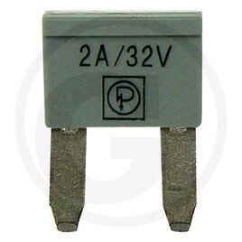 ELECTRICITE ECLAIRAGE PLS* - ELECTRICITE ECLAIRAGE* - Fusibles mini plats 2A DIN 72 581, gris