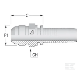 PIECES UNIVERSELLE PAG* - HYDRAULIQUE* - Raccord à sertir DN13-3/4 JIC