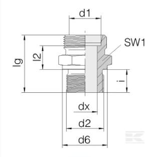 PIECES UNIVERSELLE PAG* - HYDRAULIQUE* - Raccord 8L - 1/2BSP