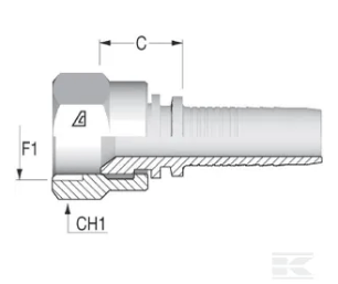 PIECES UNIVERSELLE PAG* - HYDRAULIQUE* - Raccord à sertir DN10-9/16 JIC