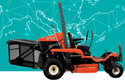 Tondeuse autoportée Kubota GZD15 LD II - 15 ch. Bennage au sol