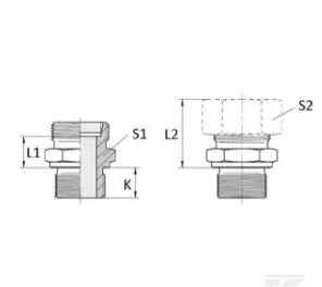 PIECES UNIVERSELLE PAG* - HYDRAULIQUE* - Raccord 12L - M18