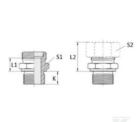 PIECES UNIVERSELLE PAG* - HYDRAULIQUE* - Raccord 12L - M18