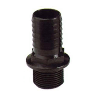 PIECES TECHNIQUES AGRI PAG* - PULVERISATION* - RACCORD DROIT FILETÉ MÂLE / TUBULURE M 3/4" - TUBULURE DIAM 25 MM