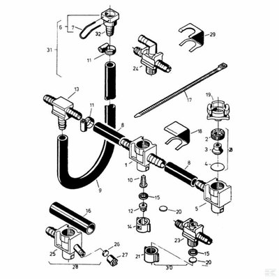 PIECES USURES AGRI PAG* - PULVERISATION* - Membrane 21,5x0,8 VITON 75+5 Vicon