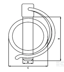 PIECES DETACHEES MOTOC - PIECES DETACHE MOTOC - GOUPILLE RABBATABLE 10X50