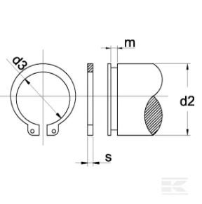 PIECES UNIVERSELLE PAG* - QUICAILLERIE* - Circlip 20 mm ext.