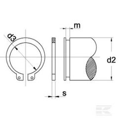 PIECES UNIVERSELLE PAG* - QUICAILLERIE* - Circlip 20 mm ext.