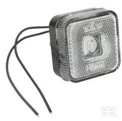 PIECES DETACHEES MOTOC - PIECES DETACHE MOTOC - Feu de gabarit LED, carré, 12-24V, 65x65x28mm, Kramp