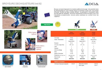 A classer - A classer - Broyeur de végétaux Aixia BRD62PDF
