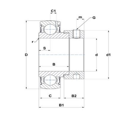 PNEUMATIQUE - ACCESSOIRE - ROULEMENT 45X85X24/50 B.FIXE