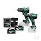 Pack 18v 5Ah perceuse-visseuse + boulonneuse choc + 2 batterie