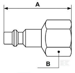 PIECES UNIVERSELLE PAG* - HYDRAULIQUE* - "Racc. rap. filet fem. BSP 3/8