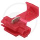 Cosses dérivation isol. rouge, pour câbles de 0,4 à 0,75 mm²