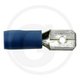 Cosses plates isolées bleu, 6,3 x 0,8 mm, pour câbles de 1,5 à 2,5 mm²