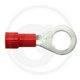 Cosses à oeillet isolées rouge, M8, pour câbles de 0,5 à 1,0 mm²