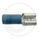 Cosses baïonnettes isol. bleu, 6,3 x 0,8 mm, pour câbles de 1,5 à 2,5 mm²
