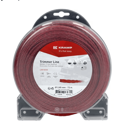 CONSOMMABLE MOTOC PLS* - FIL COUTEAU* - Fil de coupe Ø 2.65mm 72m torsadé rouge