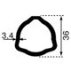 TUBE TRIANG.36x3.2 LE CM