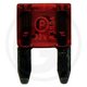 Fusibles mini plats 10A DIN 72 581, rouge
