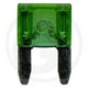 Fusibles mini plats 30A DIN 72 581, vert