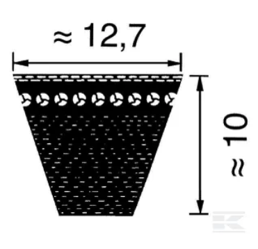 PIECES UNIVERSELLE PAG* - COURROIE* - V-belt super XE power