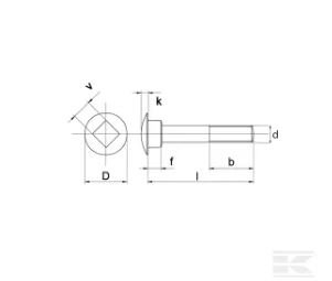 Pièces - KRAMP MOTOCULTURE - Vis TRCC M10x30 8.8