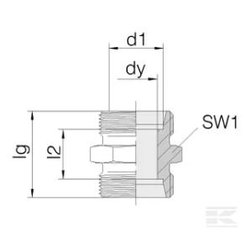 PIECES UNIVERSELLE PAG* - HYDRAULIQUE* - Union double 8L