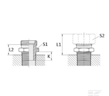 PIECES UNIVERSELLE PAG* - HYDRAULIQUE* - Union mâle 17-3/8BSPT