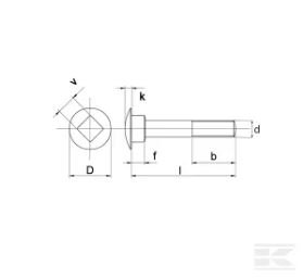 PIECES UNIVERSELLE PAG* - VISSERIE* - BOULON M12X45 TBCC