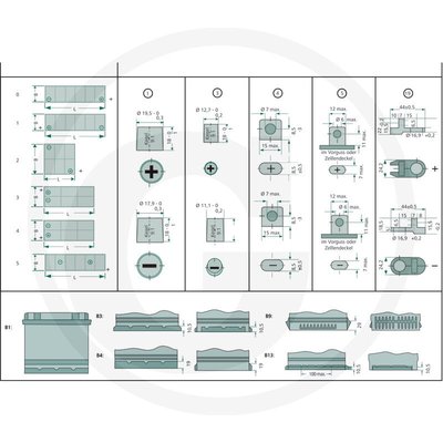 BATTERIE PLS* - MOTOCULTURE* - Batterie 12 V / 45 Ah