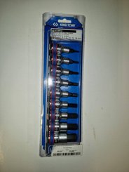 OUTILLAGE PLS* - OUTILLAGE A MAIN* - Rail de douilles 1/2" 6 pans - 9 pièces King Tony