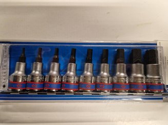OUTILLAGE PLS* - OUTILLAGE A MAIN* - Rail de douilles 1/2" 6 pans - 9 pièces King Tony