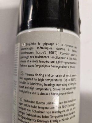 CHIMIE PLS* - AEROSOL* - BOMBE GRAISSE HAUTE T°ALUMIX E Mobil