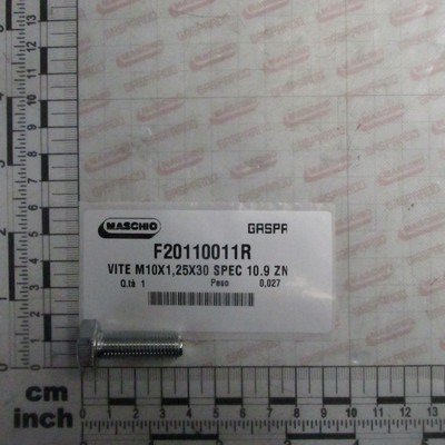 PIECES TECHNIQUES AGRI PAG* - DIVERS* - BOULON M10X1.25 X30 MASCHIO GASPARDO