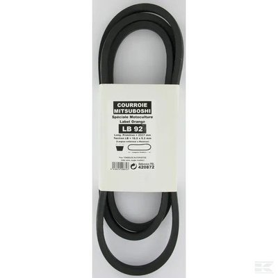 PIECES USURES MOTOC PEV* - COURROIE* - Courroie LB92 Mitsuboshi