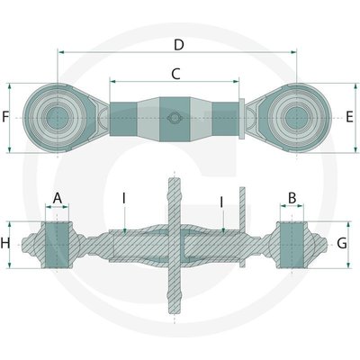 ATTELAGE PLS* - ATTELAGE* - Barre de poussee L305/375mm