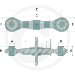 ATTELAGE PLS* - ATTELAGE* - Barre de poussee L305/375mm