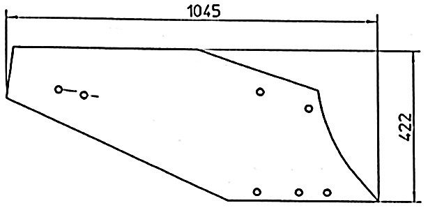 PIECES USURES AGRI PAG* - CHARRUE* - VERSOIR C34 GAUCHE NAUD Naud