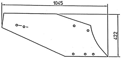 PIECES USURES AGRI PAG* - CHARRUE* - VERSOIR C34 GAUCHE NAUD Naud