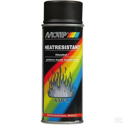 CHIMIE PLS* - PEINTURE* - PEINTURE aérosol NOIRE HAUTE TEMPERATURE 400ml