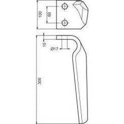 HERSE ROTATIVE - DENT - Dent maschio adaptable revetue MASCHIO GASPARDO