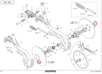 PIECES TECHNIQUES AGRI PAG* - DIVERS* - BOULON TC M8X1,25X16 U5933 MASCHIO GASPARDO