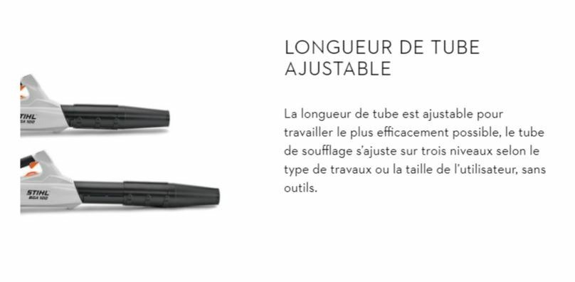 SOUFFLEUR - SOUFFLEUR A BATTERIE - BGA 100 Souffleur à batt
