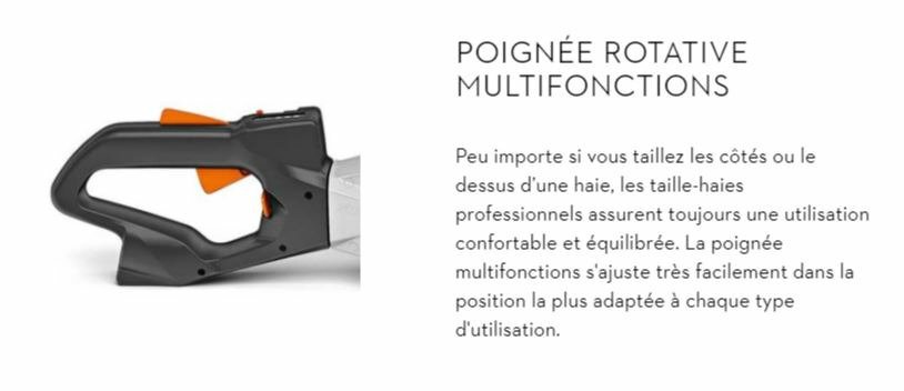 TAILLE HAIE - TAILLE HAIE A BATTERIE - HSA 94 R Taille-haies sur batterie,