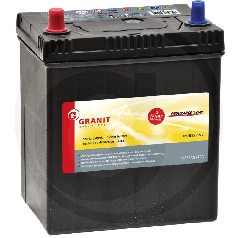 Vente Batterie 12 V / 45 Ah Granit 58554577G  Cravero, concessionnaire  matériels Volvo-Mecalac Nantes - Rennes - Caen - Niort